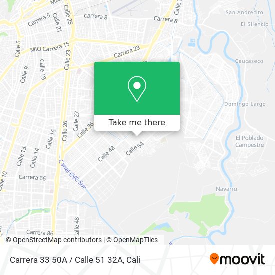 Carrera 33 50A / Calle 51 32A map