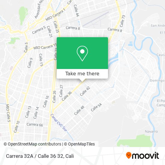 Mapa de Carrera 32A / Calle 36 32