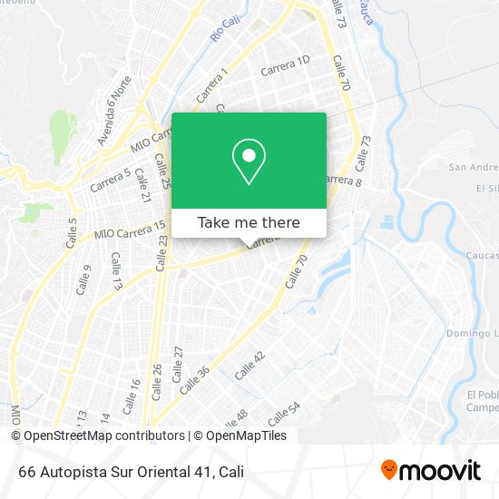 66 Autopista Sur Oriental 41 map