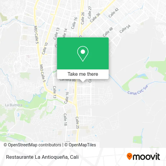 Mapa de Restaurante La Antioqueña
