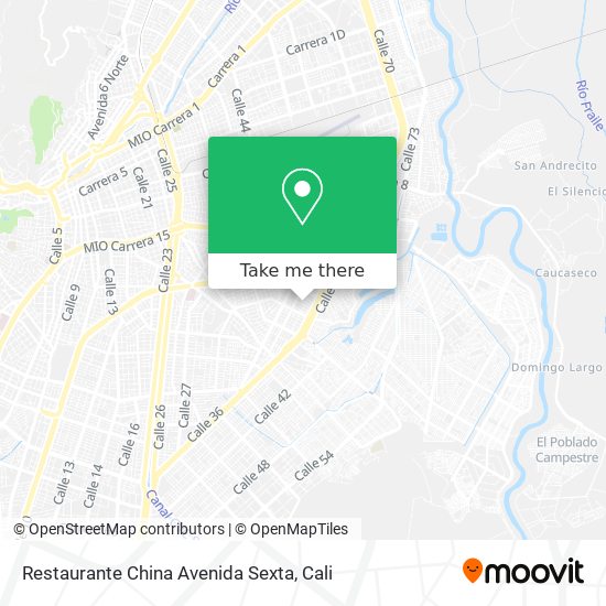 Restaurante China Avenida Sexta map