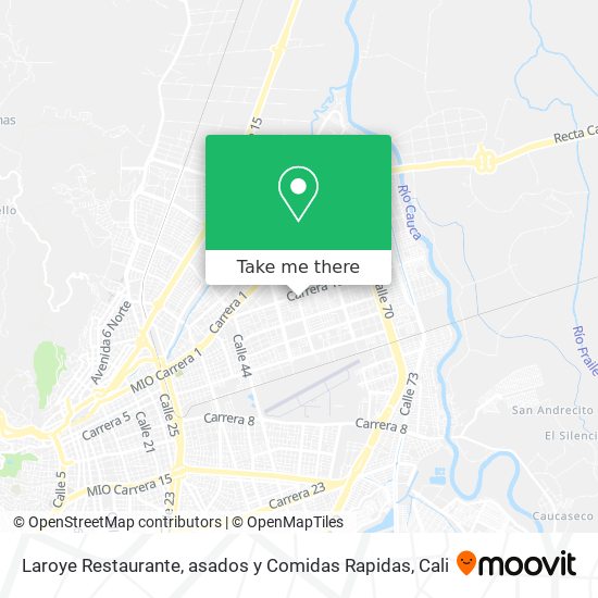 Mapa de Laroye Restaurante, asados y Comidas Rapidas