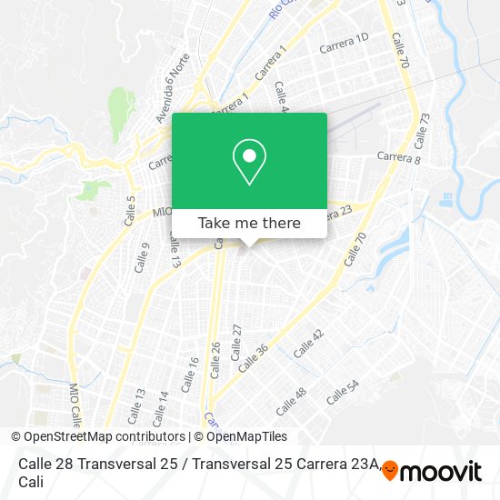 Mapa de Calle 28 Transversal 25 / Transversal 25 Carrera 23A