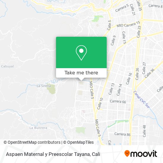 Mapa de Aspaen Maternal y Preescolar Tayana
