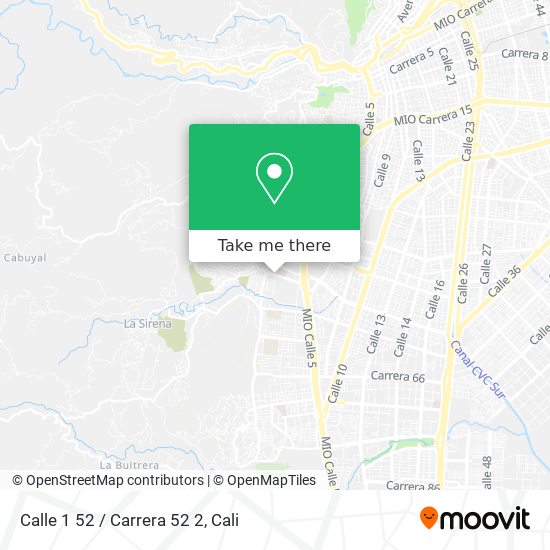 Calle 1 52 / Carrera 52 2 map