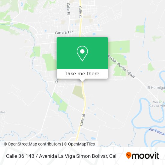 Calle 36 143 / Avenida La Viga Simon Bolivar map