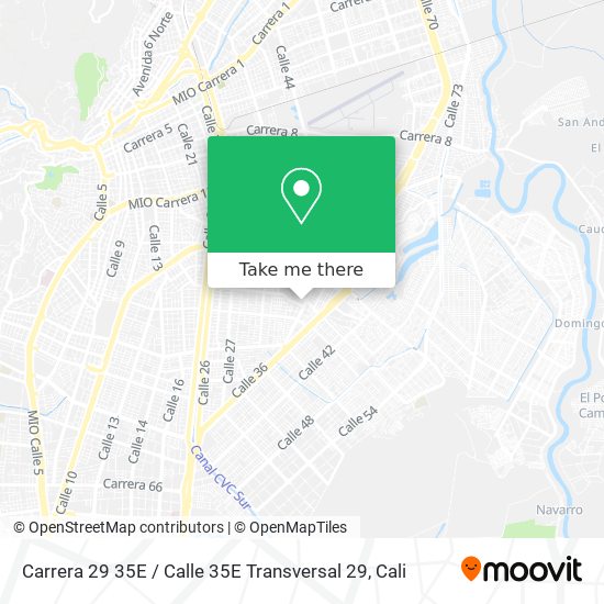 Mapa de Carrera 29 35E / Calle 35E Transversal 29