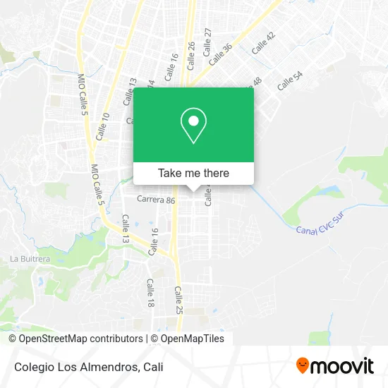 Colegio Los Almendros map