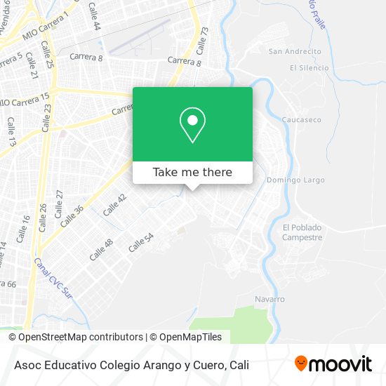 Asoc Educativo Colegio Arango y Cuero map