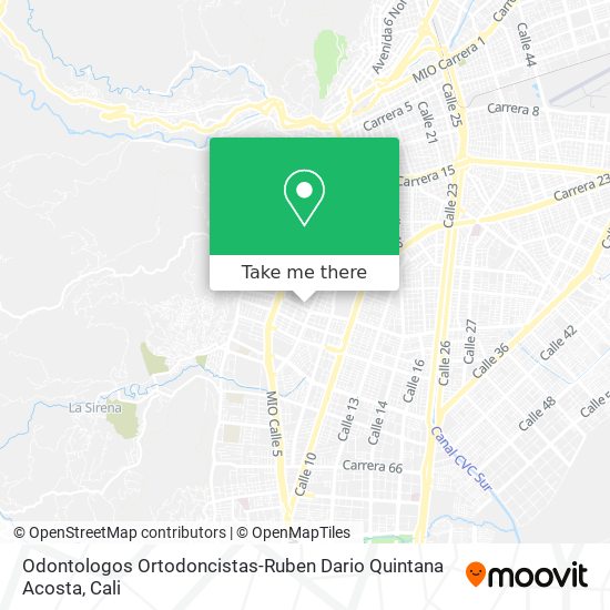 Odontologos Ortodoncistas-Ruben Dario Quintana Acosta map