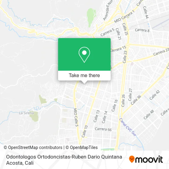 Mapa de Odontologos Ortodoncistas-Ruben Dario Quintana Acosta