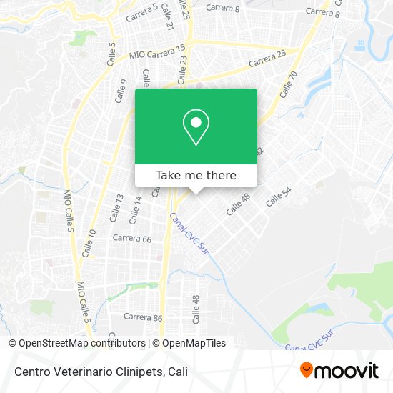 Mapa de Centro Veterinario Clinipets