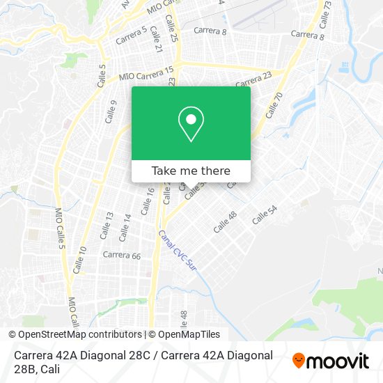 Mapa de Carrera 42A Diagonal 28C / Carrera 42A Diagonal 28B