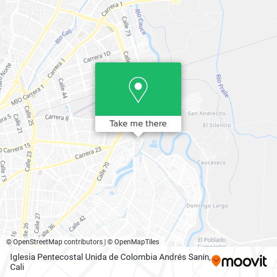 Iglesia Pentecostal Unida de Colombia Andrés Sanín map