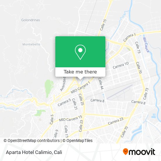 Aparta Hotel Calimio map