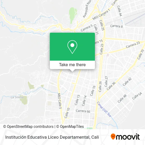 Mapa de Institución Educativa Liceo Departamental