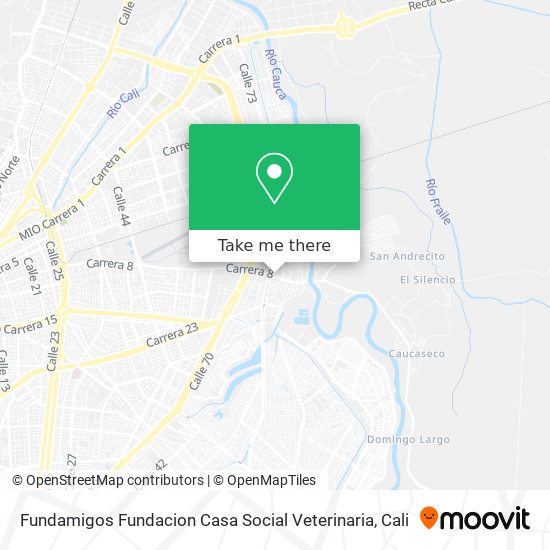 Mapa de Fundamigos Fundacion Casa Social Veterinaria