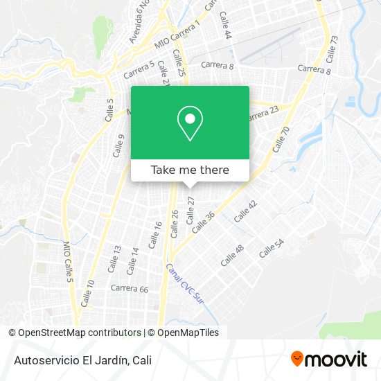 Mapa de Autoservicio El Jardín