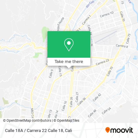 Mapa de Calle 18A / Carrera 22 Calle 18