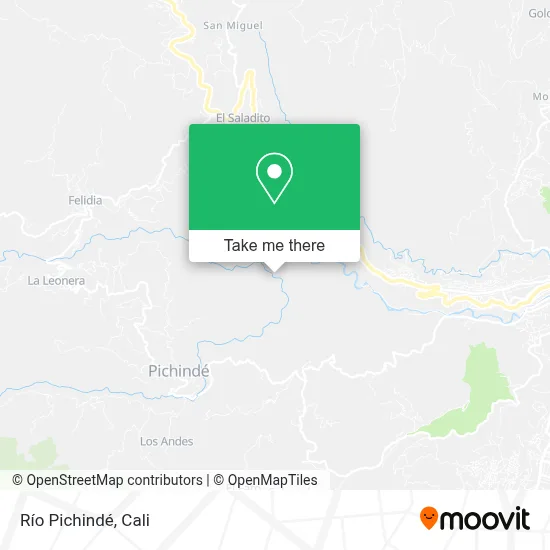 Río Pichindé map