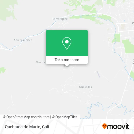 Quebrada de Marte map