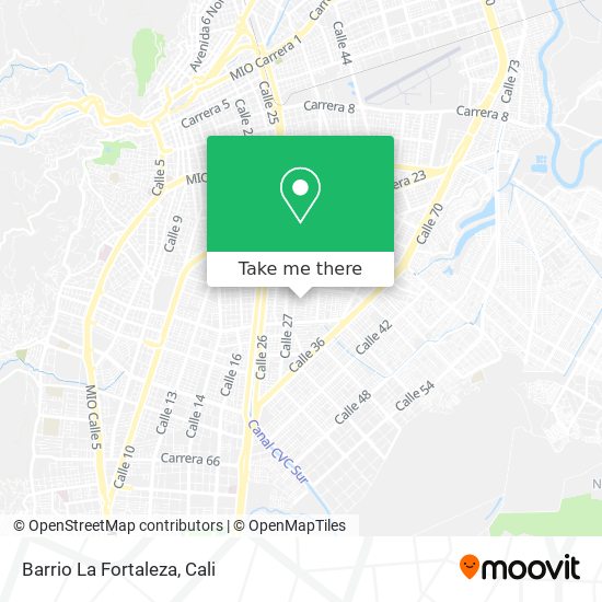 Barrio La Fortaleza map