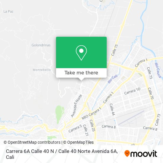 Carrera 6A Calle 40 N / Calle 40 Norte Avenida 6A map