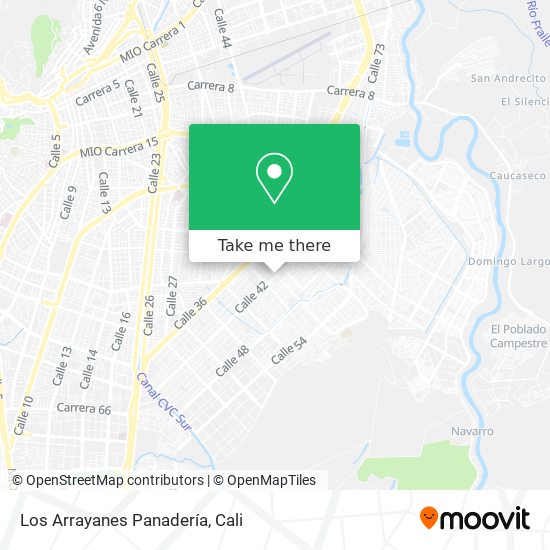Mapa de Los Arrayanes Panadería