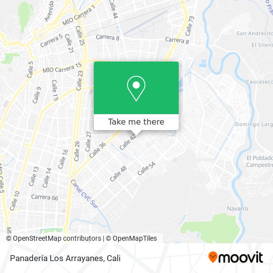 Mapa de Panadería Los Arrayanes