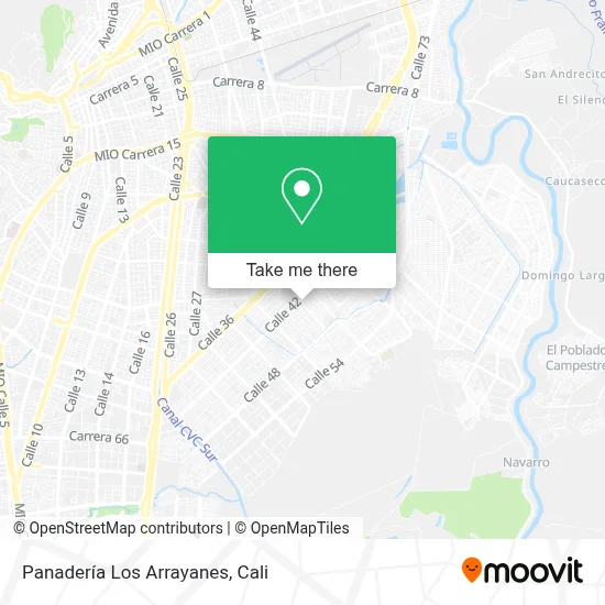 Panadería Los Arrayanes map