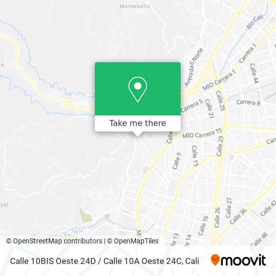 Mapa de Calle 10BIS Oeste 24D / Calle 10A Oeste 24C