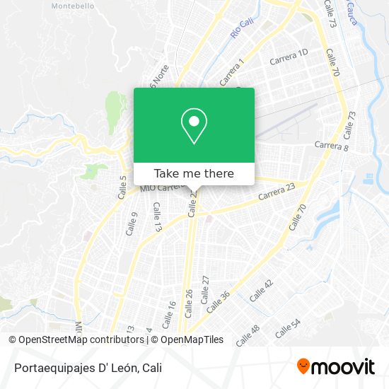 Portaequipajes D' León map