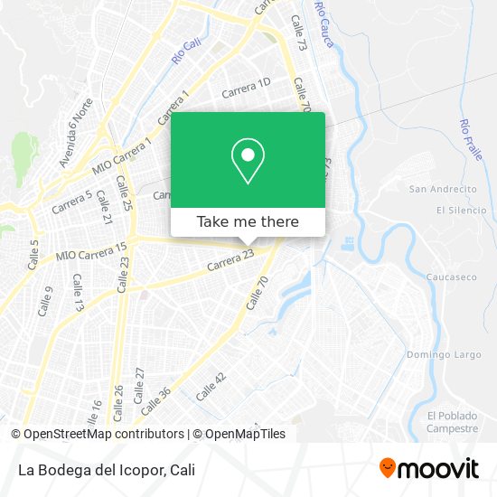 Mapa de La Bodega del Icopor