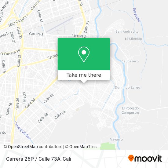 Carrera 26P / Calle 73A map