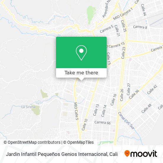 Jardin Infantil Pequeños Genios Internacional map