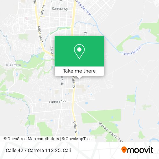 Mapa de Calle 42 / Carrera 112 25
