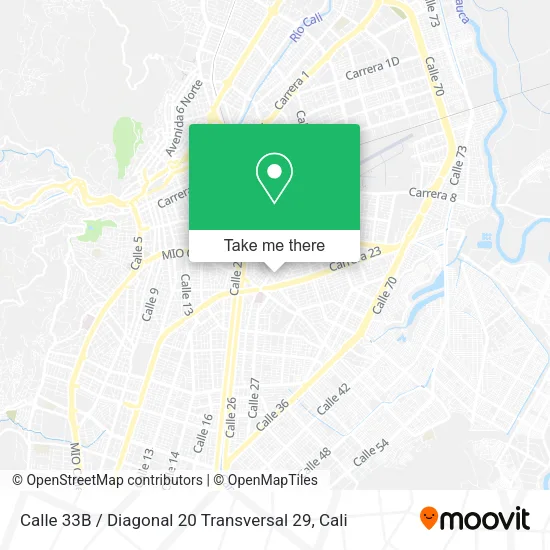 Mapa de Calle 33B / Diagonal 20 Transversal 29
