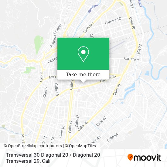 Mapa de Transversal 30 Diagonal 20 / Diagonal 20 Transversal 29