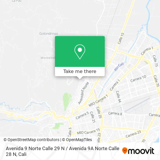 Avenida 9 Norte Calle 29 N / Avenida 9A Norte Calle 28 N map