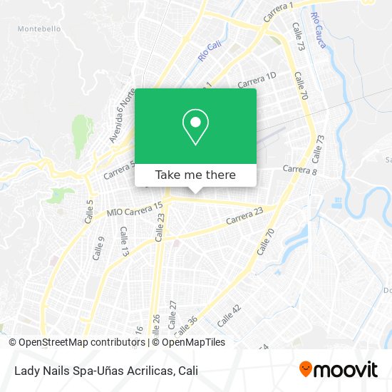 Mapa de Lady Nails Spa-Uñas Acrilicas