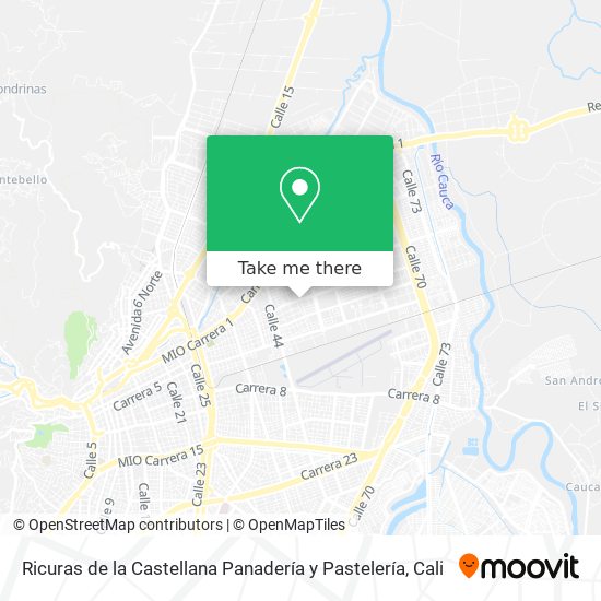 Mapa de Ricuras de la Castellana Panadería y Pastelería