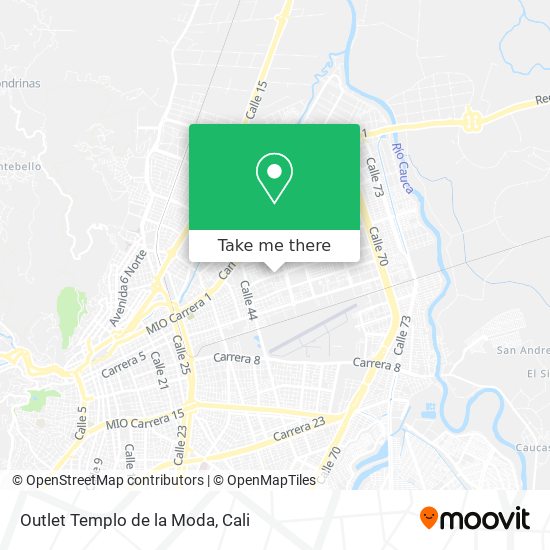 Mapa de Outlet Templo de la Moda