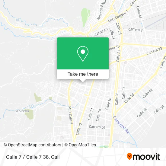 Calle 7 / Calle 7 38 map