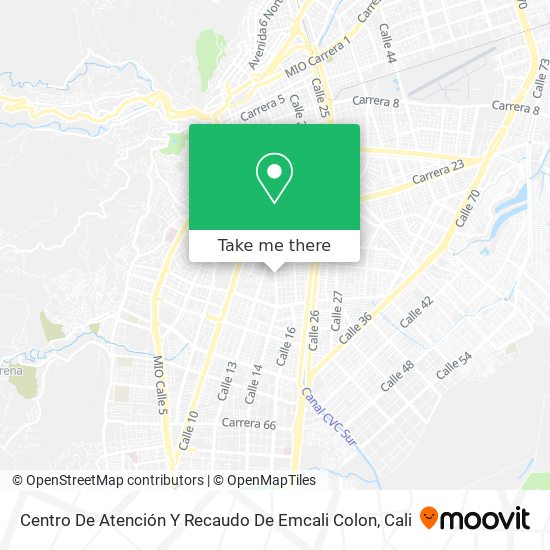 Mapa de Centro De Atención Y Recaudo De Emcali Colon