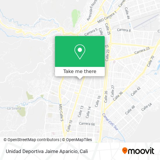 Unidad Deportiva Jaime Aparicio map