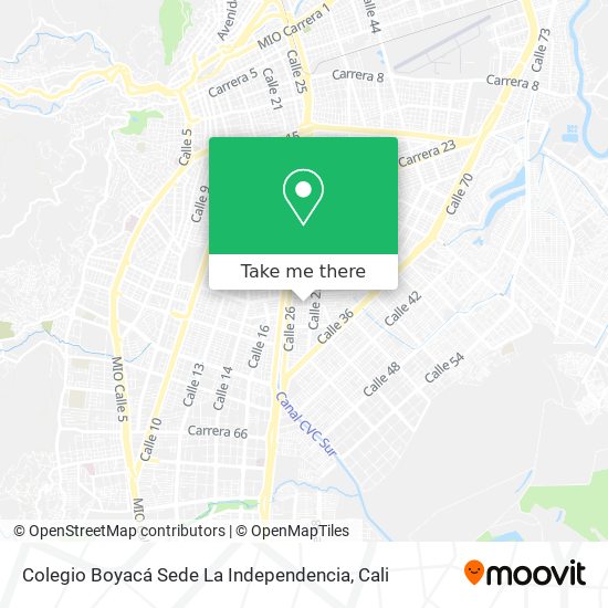 Colegio Boyacá Sede La Independencia map