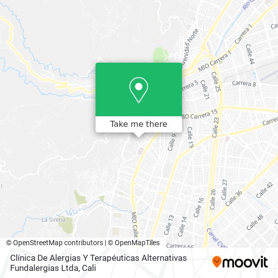 Mapa de Clínica De Alergias Y Terapéuticas Alternativas Fundalergias Ltda