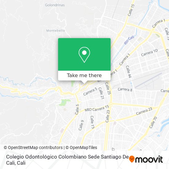 Colegio Odontológico Colombiano Sede Santiago De Cali map