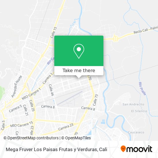 Mega Fruver Los Paisas Frutas y Verduras map