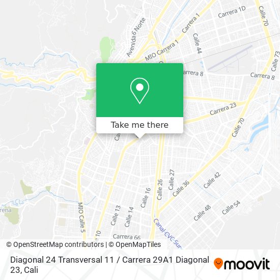 Diagonal 24 Transversal 11 / Carrera 29A1 Diagonal 23 map